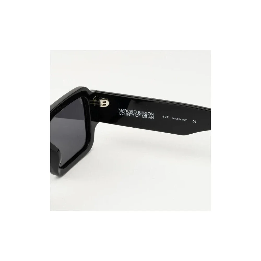 NWT Marcelo Burlon Maiten Black Grey 52mm Sunglasses